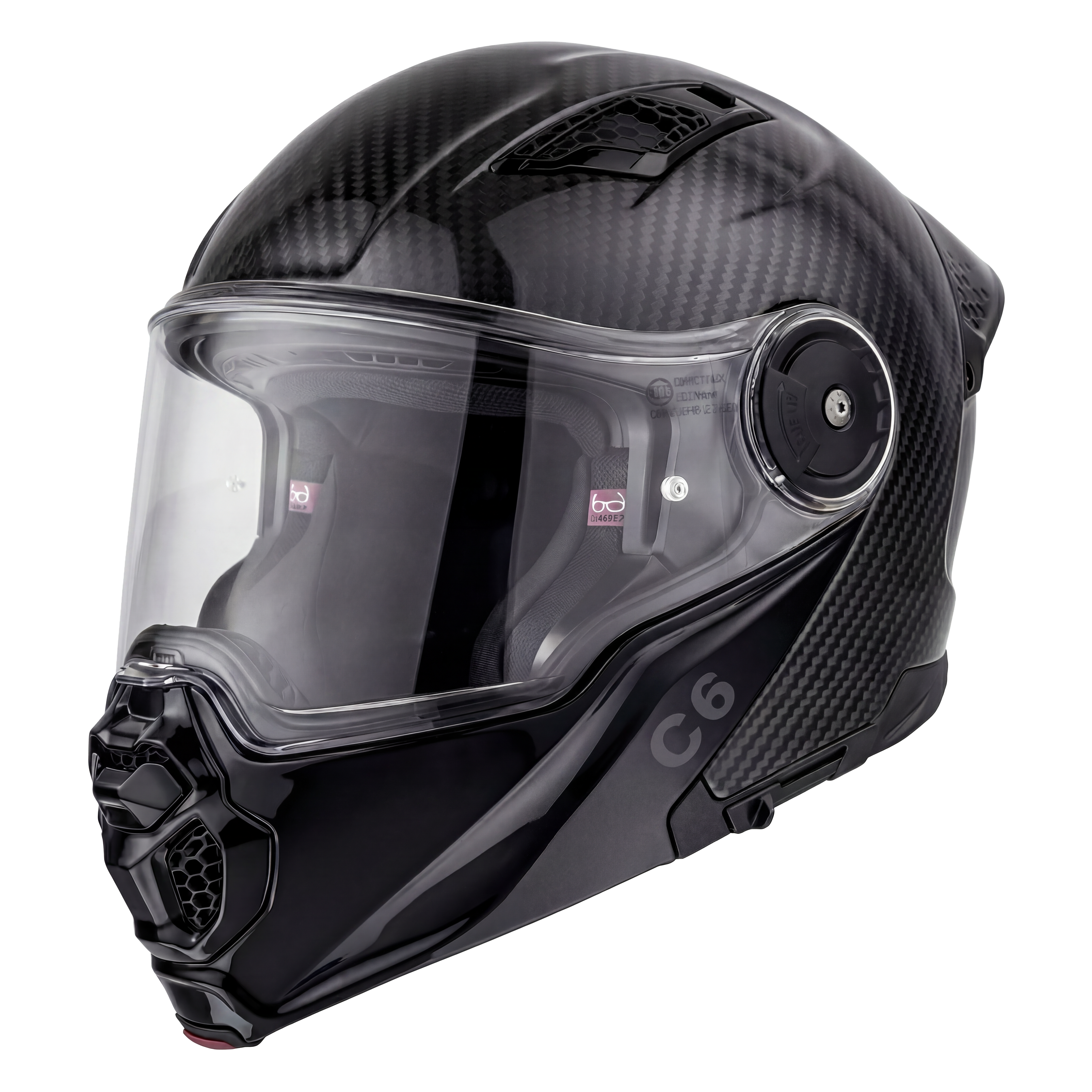 D.O.T. & ECE Daytona C6- Grey Carbon Fiber