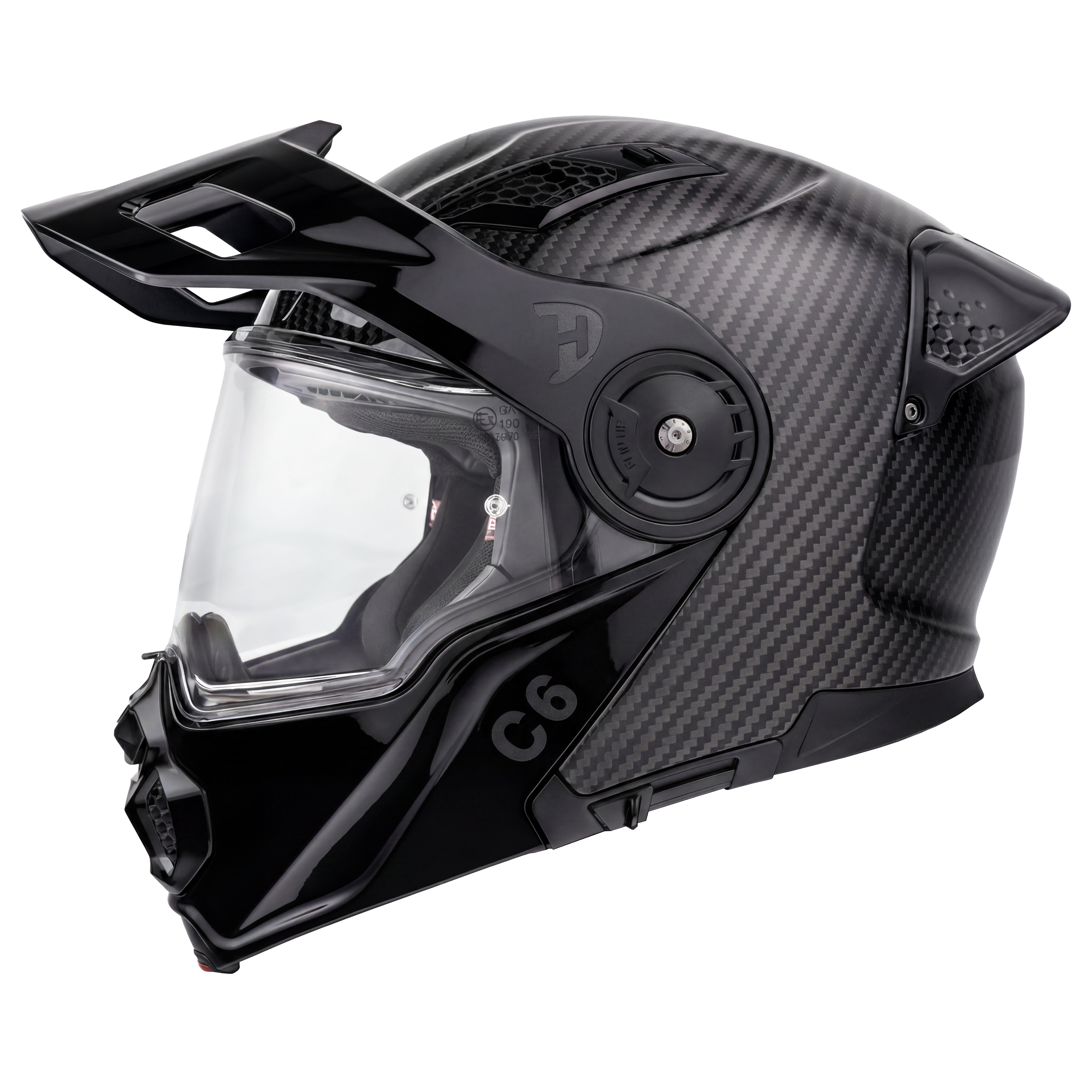 D.O.T. & ECE Daytona C6- Grey Carbon Fiber