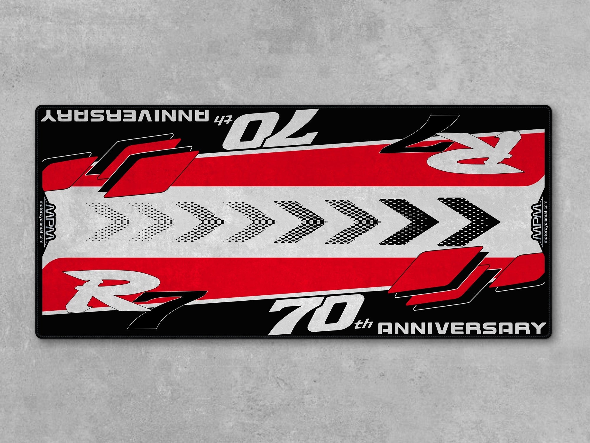 MPM Motorcycle Mat for Yamaha R7 70th Anniversary - U1407