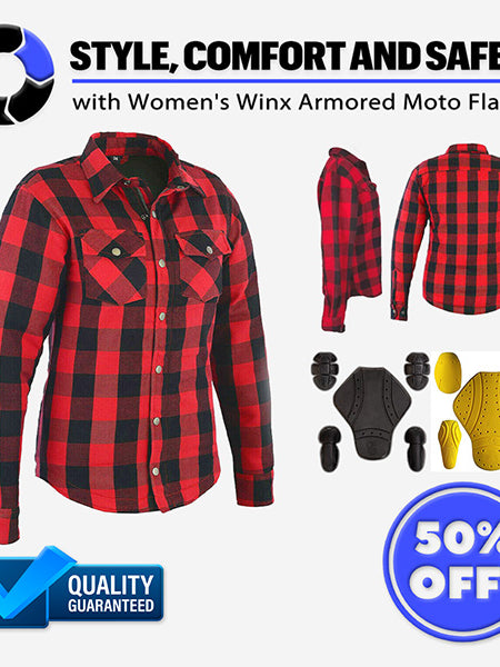 Women's Winx Armored Moto Flannel