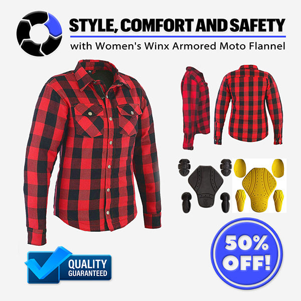 Women's Winx Armored Moto Flannel