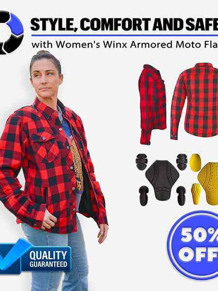 Women's Winx Armored Moto Flannel