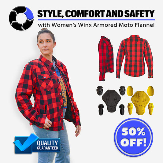 Women's Winx Armored Moto Flannel