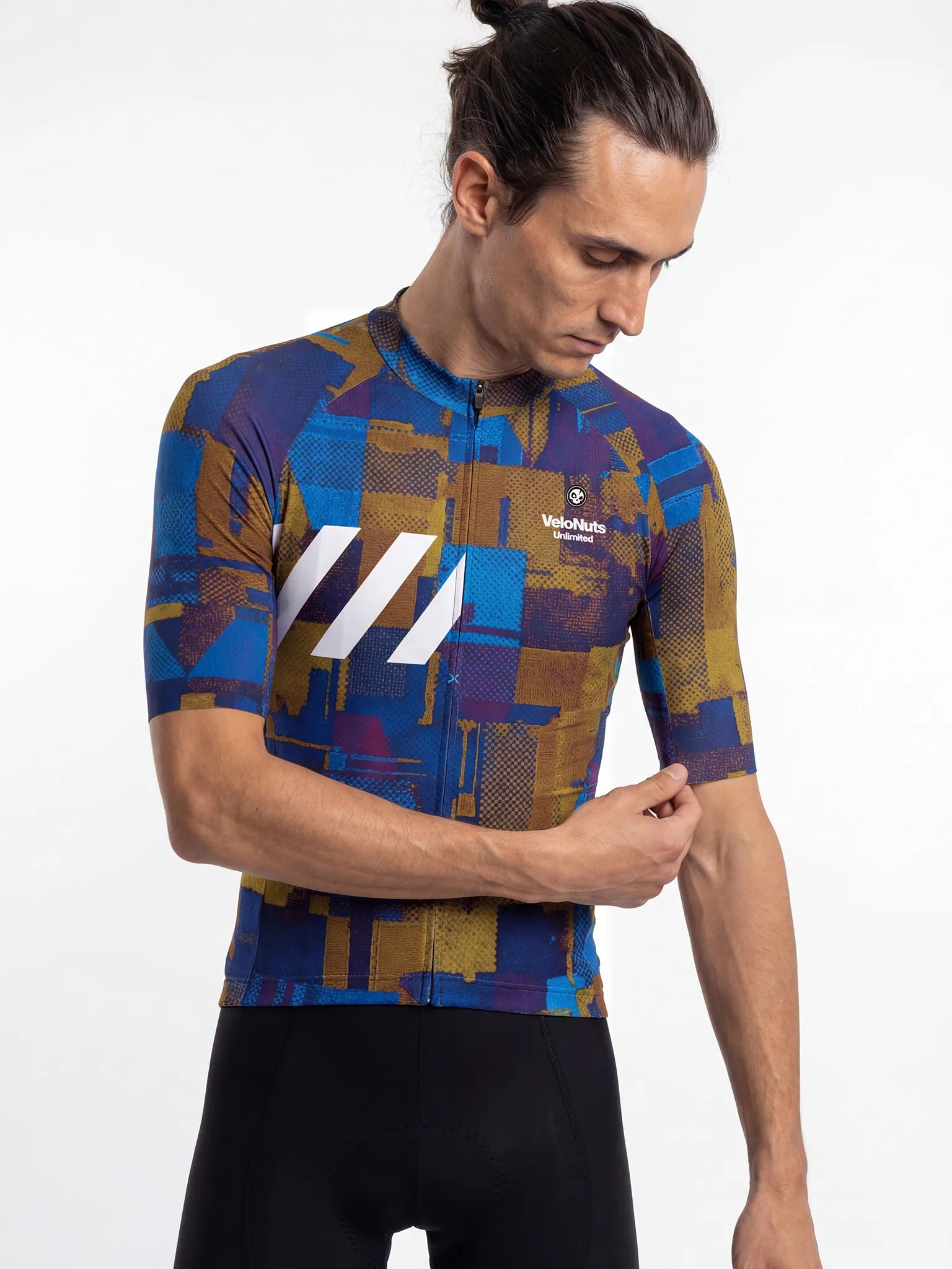 Men's Cycling Jersey Terrain Blocks