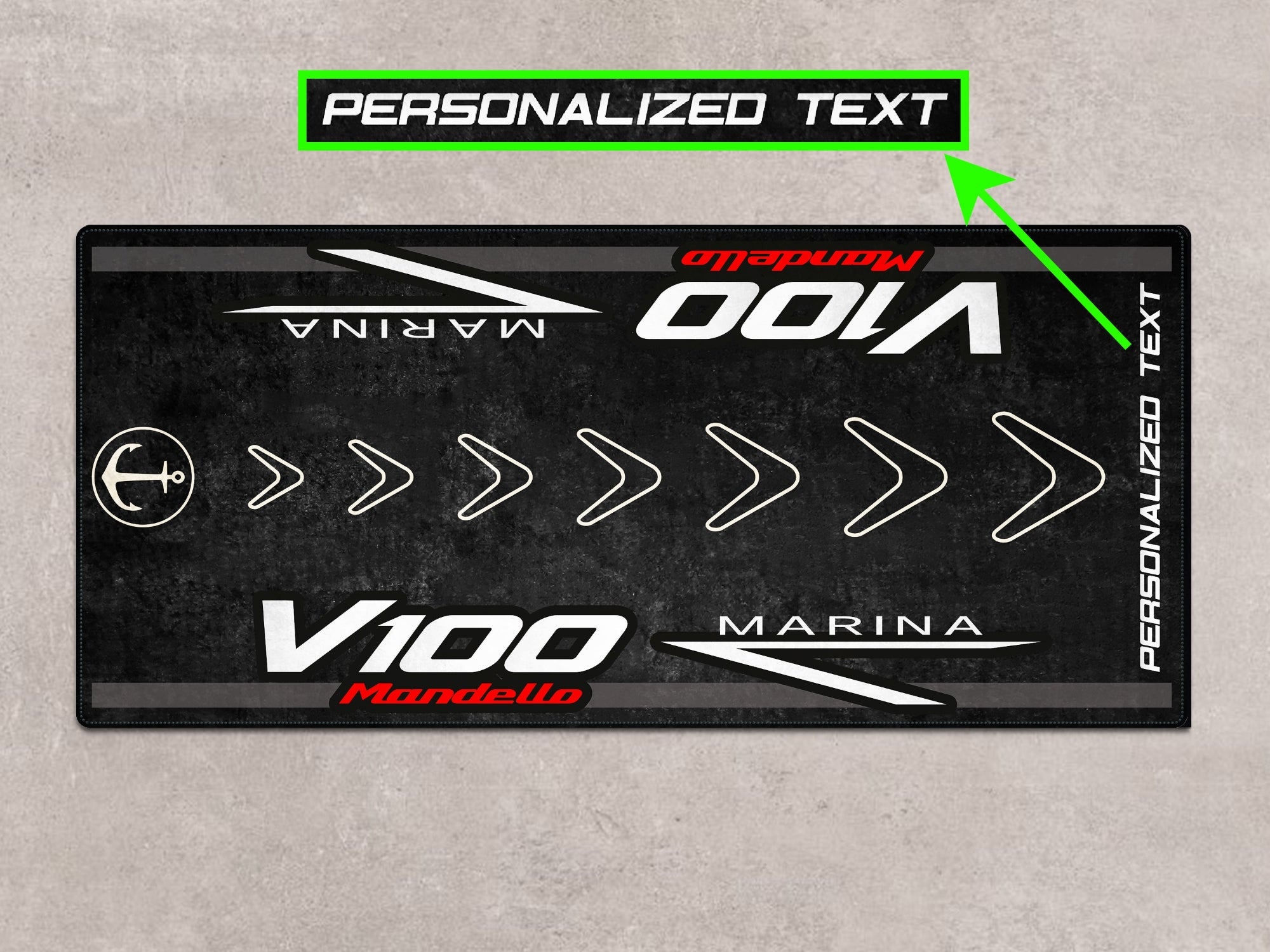 MPM Motorcycle Mat for Moto Guzzi V100 Mandello Marina - MM7204