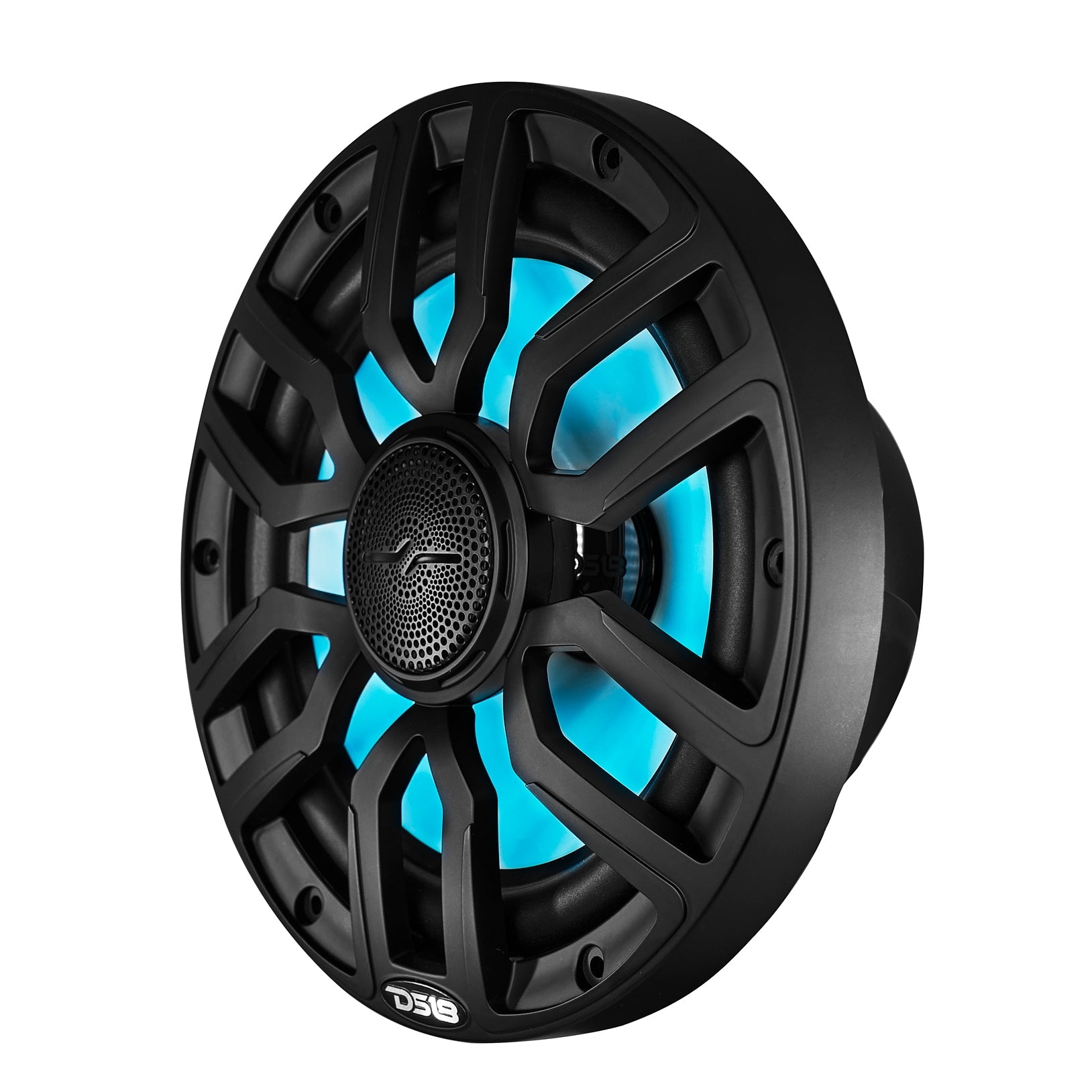 NXL 8" 2-Way Coaxial Marine Speaker with Bullet Tweeter and Digital Led Lights | 175W RMS 4-Ohm
