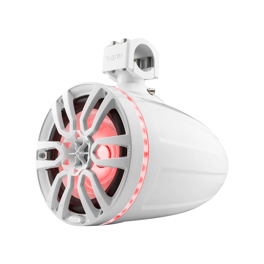 NXL 8" Marine and Powersports Towers LED RGB Lights 125 Watts Rms - White