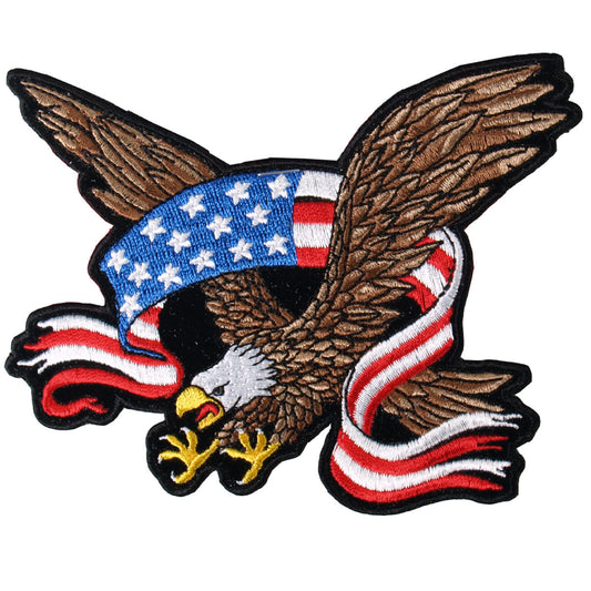 Eagle Banner Patch 3"X 3"