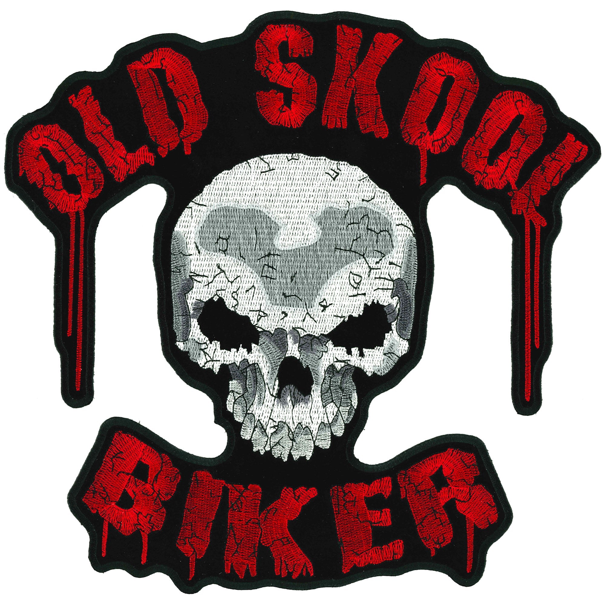 Old Skool Biker 11" Patch