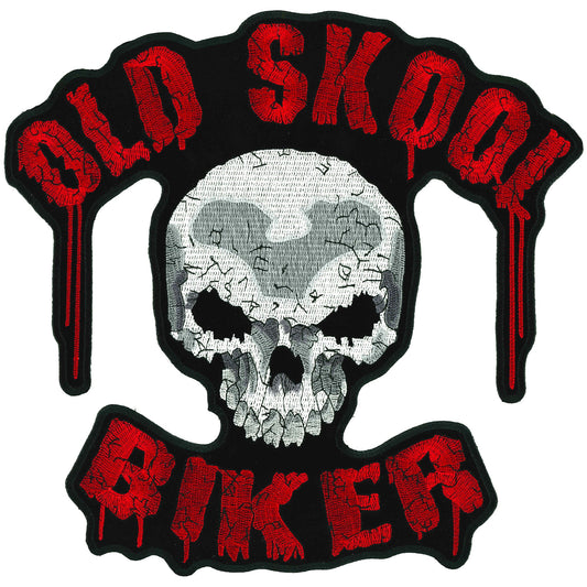 Old Skool Biker 11" Patch