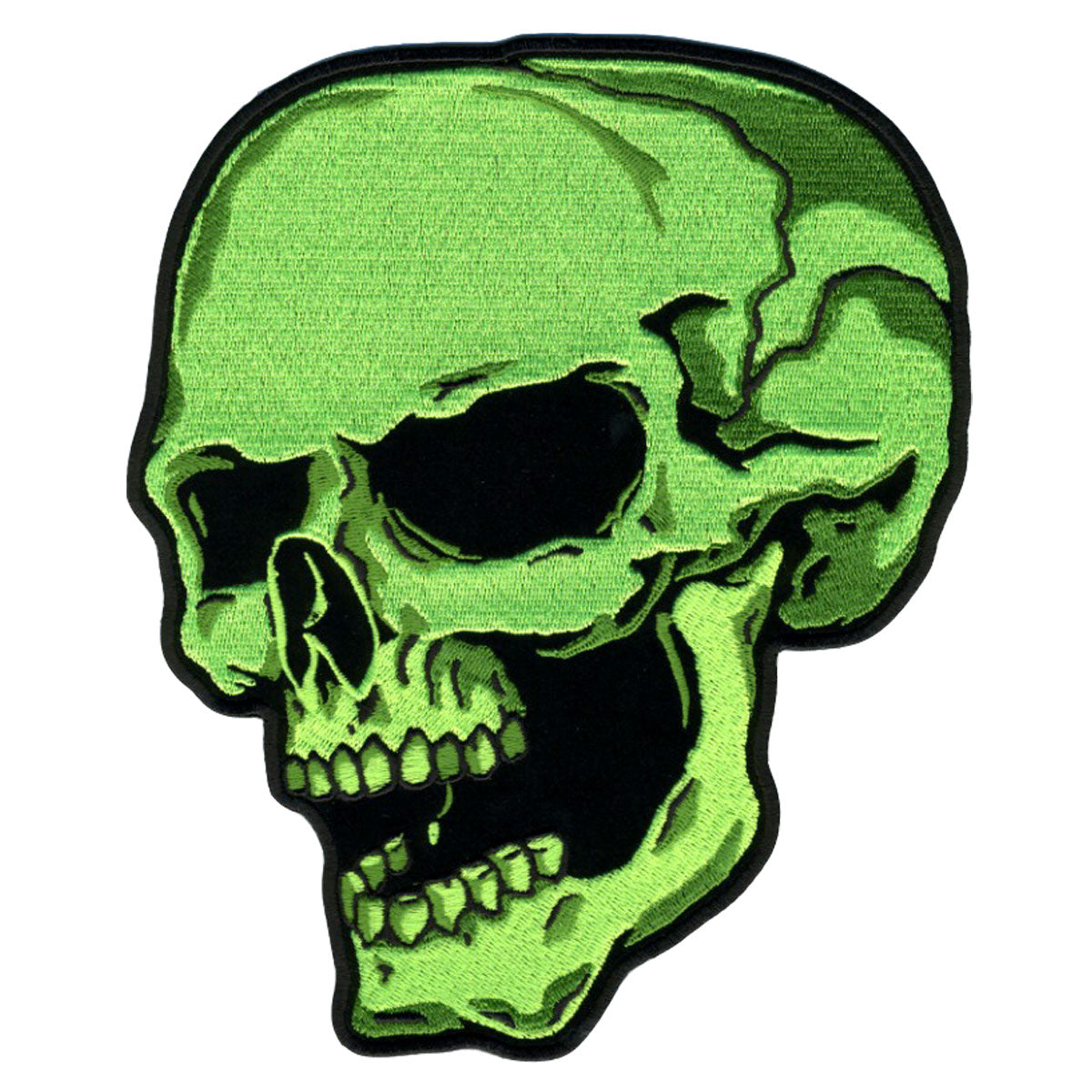 PATCH GREEN SKULL LEFT 4