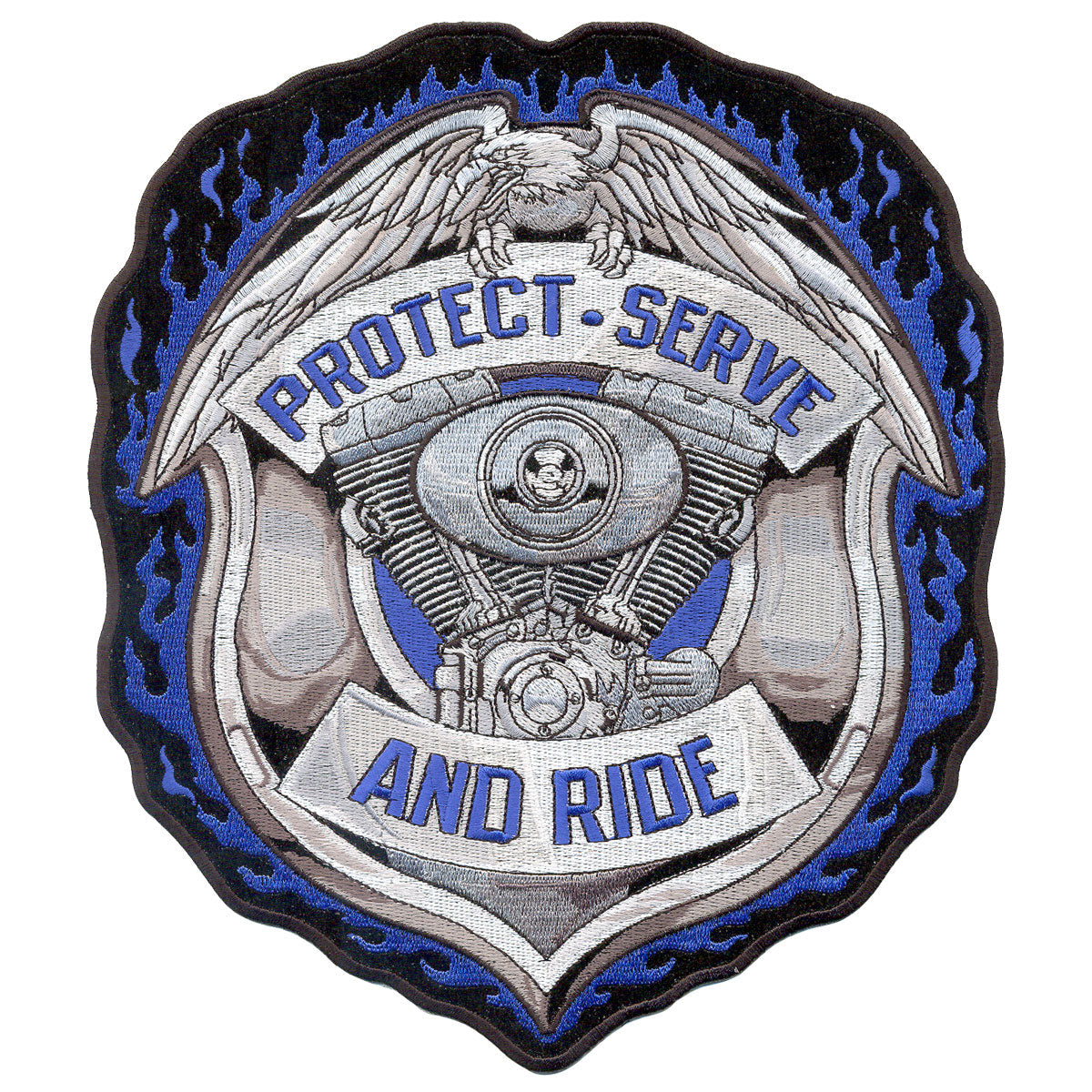 Protect and Serve Patch 5" X "5
