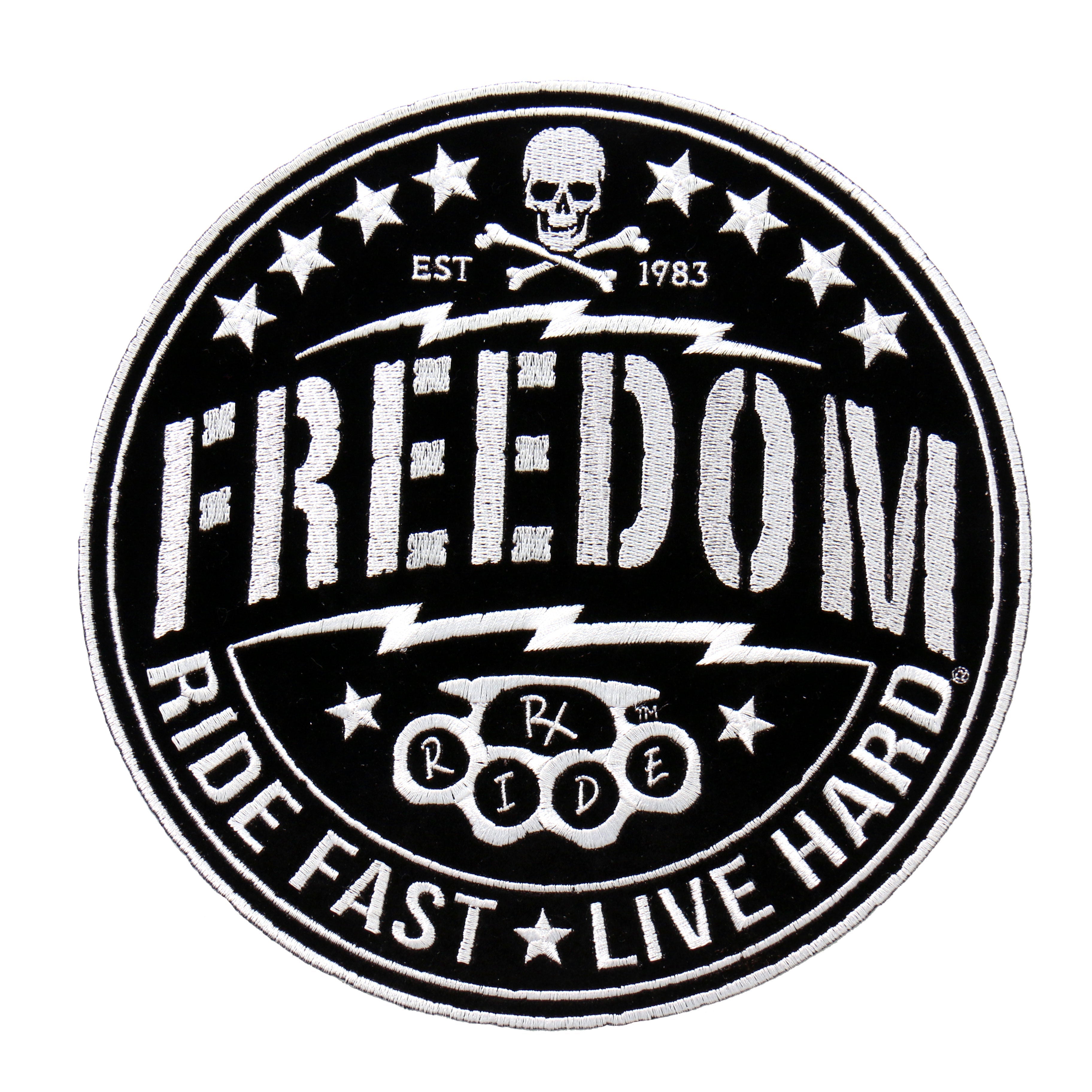 PPA8790 Freedom Ride Fast Live Hard 4"x 4" Patch