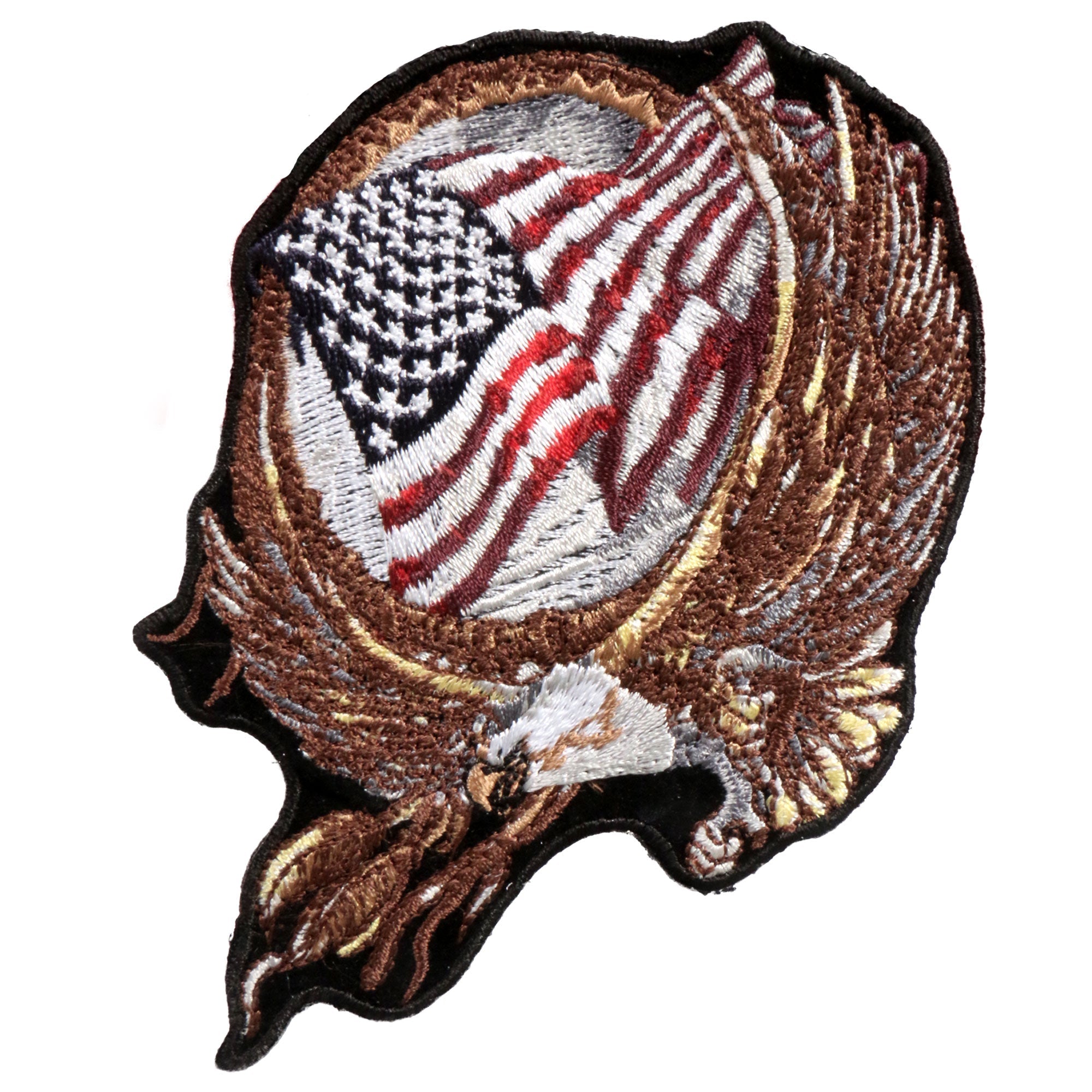 Hoop Eagle Patch 4"X 4"