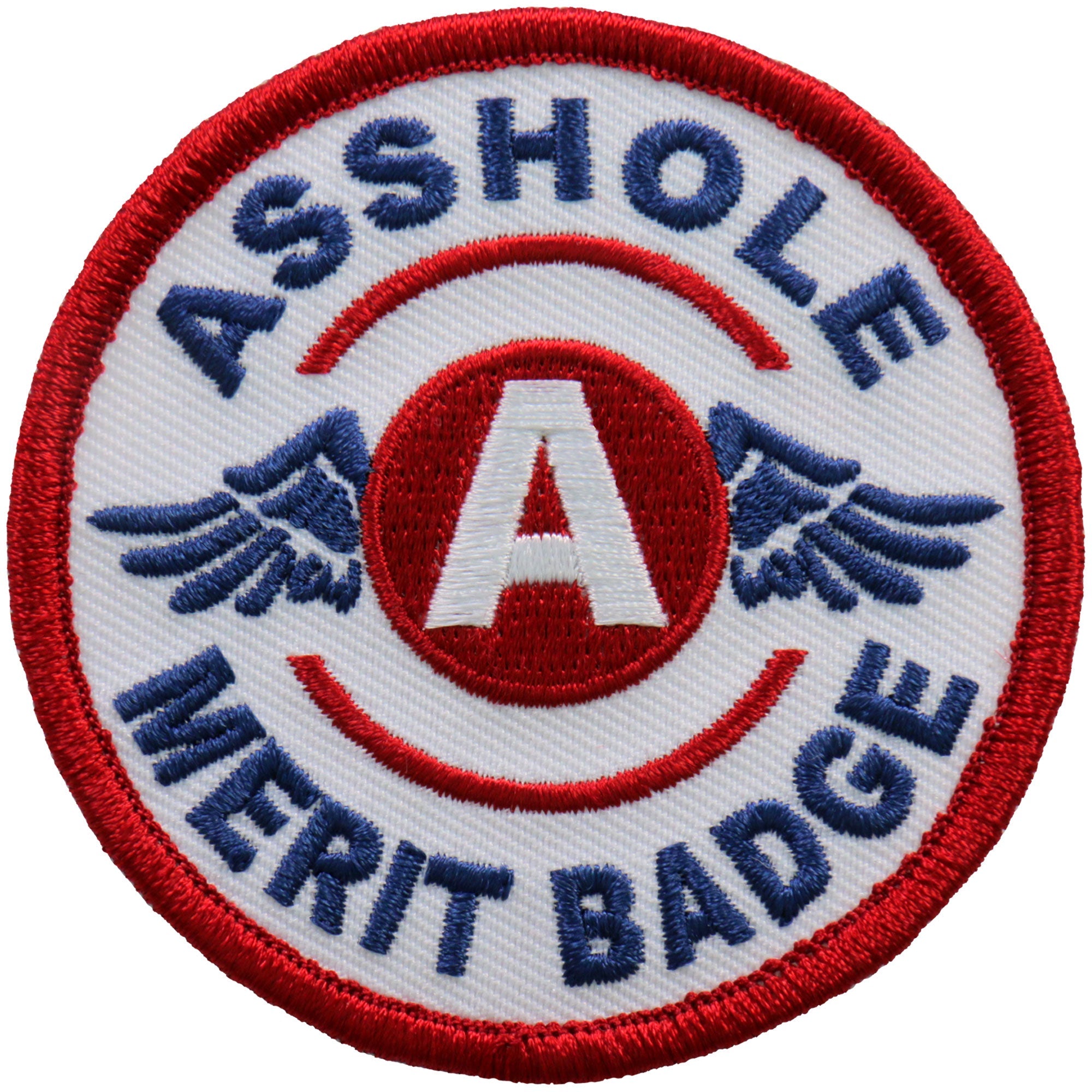 PPA9960 3 Inch Asshole Merit Badge Patch