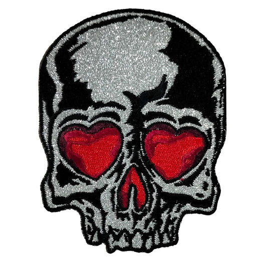 PATCH SKULL HRT EYES GLITTER 3