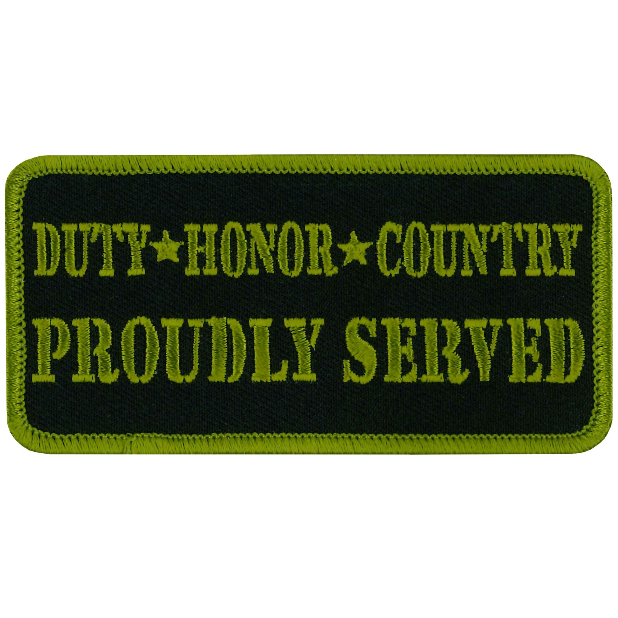 PPL9420 Duty Honor Country Patch
