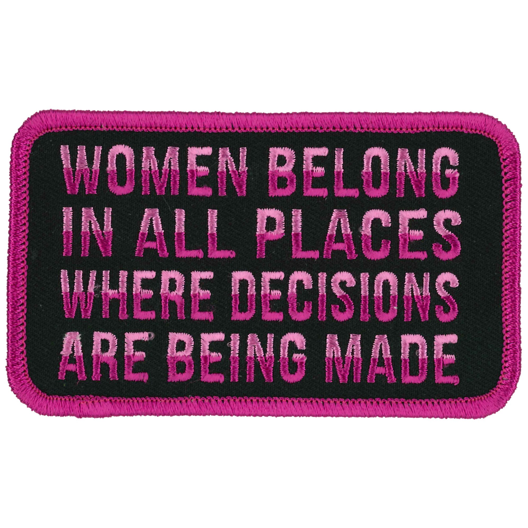 Women Belong 4" X 3" Patch