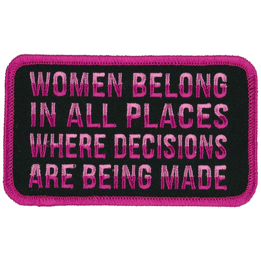 Women Belong 4" X 3" Patch
