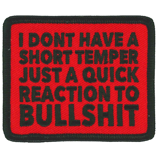 I Don't Have A Short Temper Patch