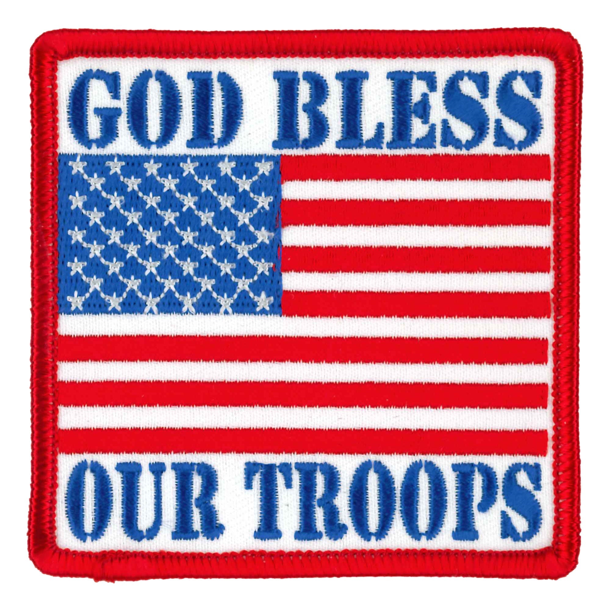 God Bless Our Troops Patch