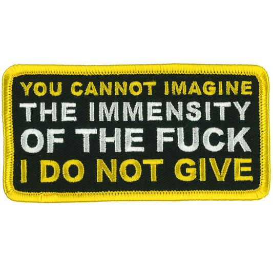 You Cannot Imagine 4" X 2" Patch