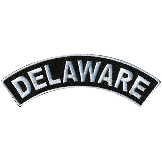 Delaware 4” X 1” Top Rocker Patch
