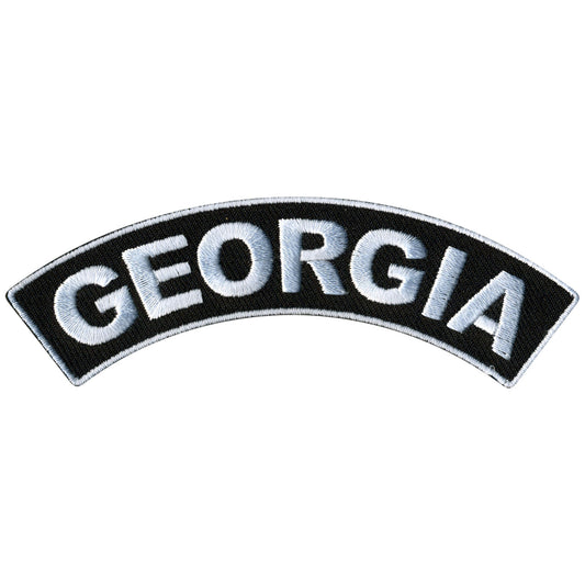 Georgia 4” X 1” Top Rocker Patch