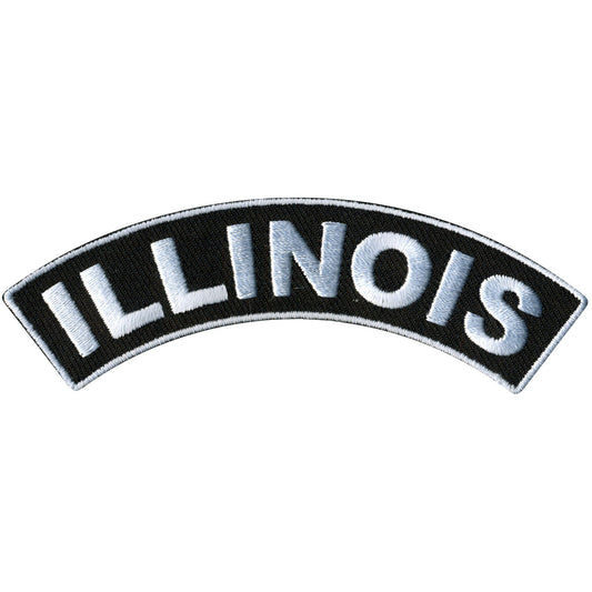 Illinois 4” X 1” Top Rocker Patch