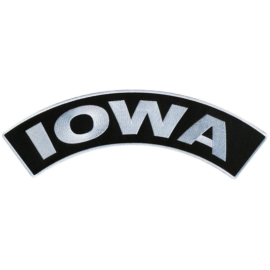 Iowa 12” X 3” Top Rocker Patch