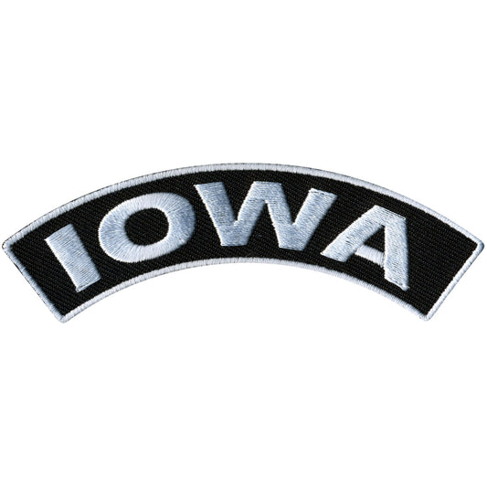 Iowa 4” X 1” Top Rocker Patch