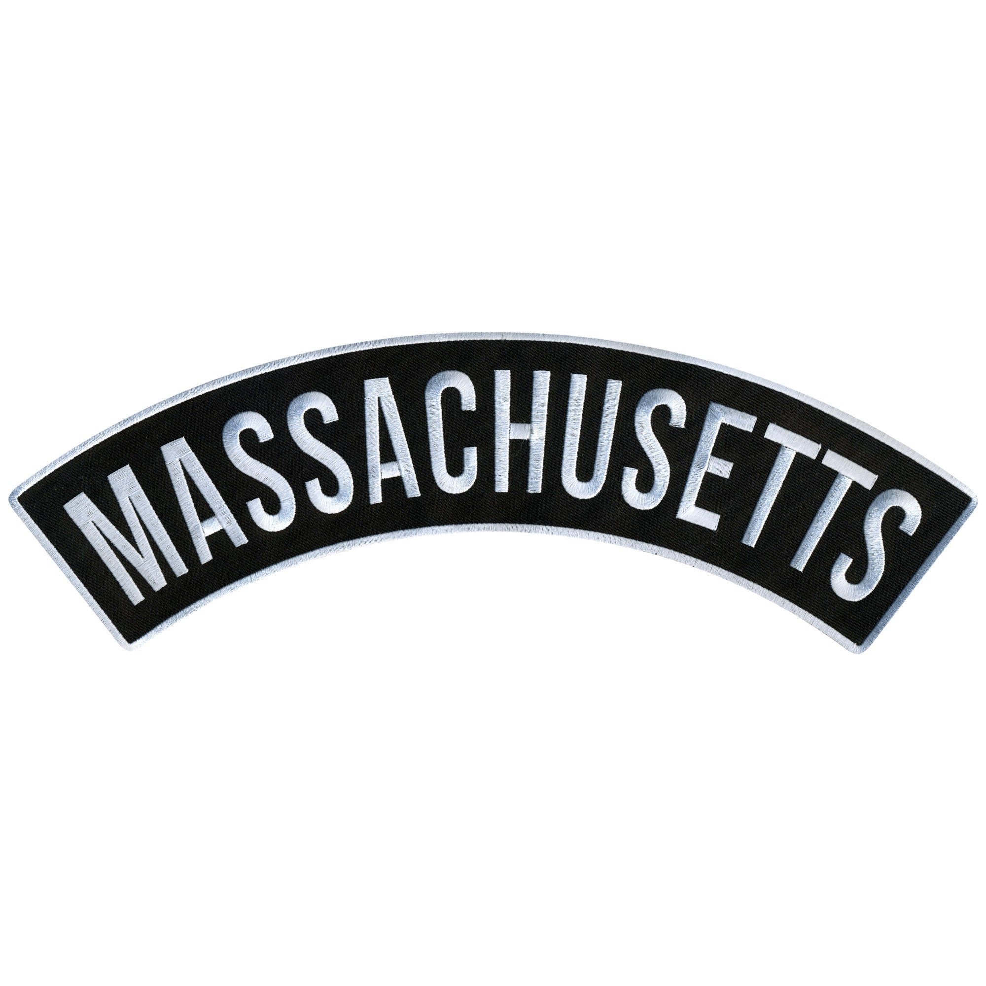 Massachusetts 12” X 3” Top Rocker Patch
