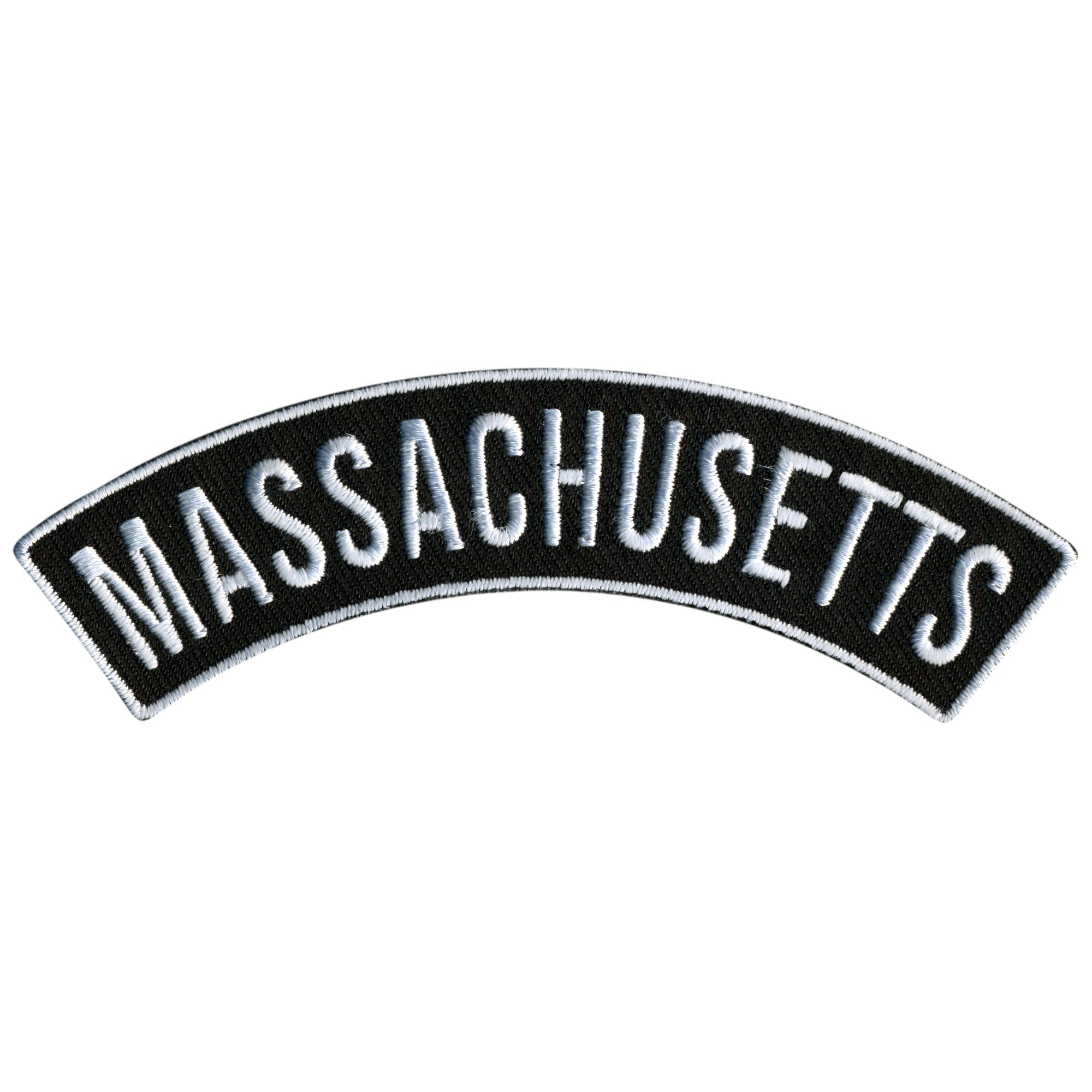 Massachusetts 4” X 1” Top Rocker Patch