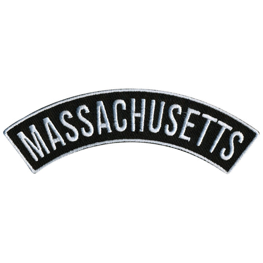 Massachusetts 4” X 1” Top Rocker Patch