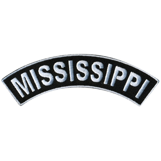 Mississippi 4” X 1” Top Rocker Patch