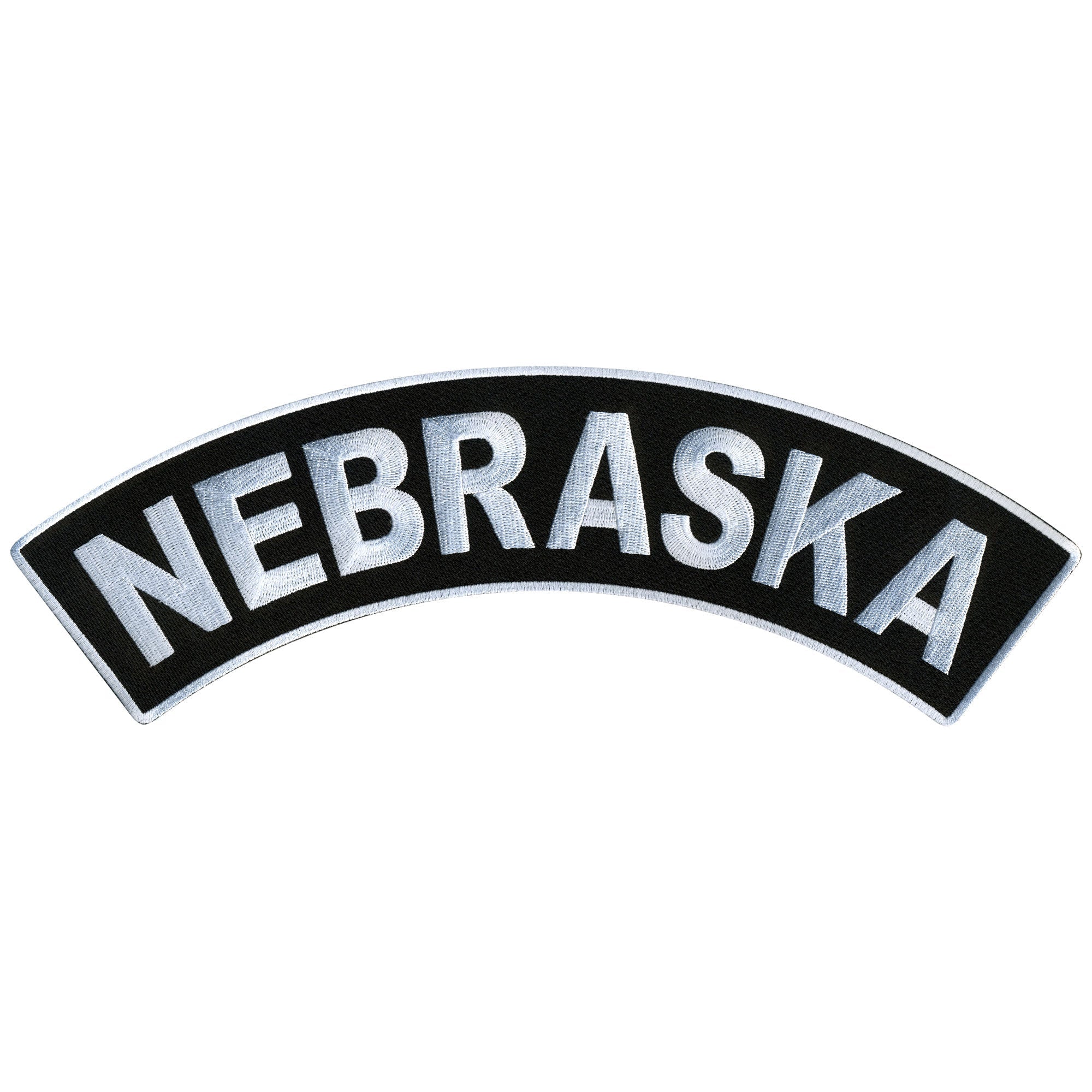 Nebraska 12" X 3" Top Rocker Patch