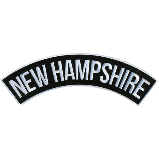 New Hampshire 12" X 3" Top Rocker Patch