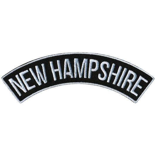 New Hampshire 4" X 1" Top Rocker Patch