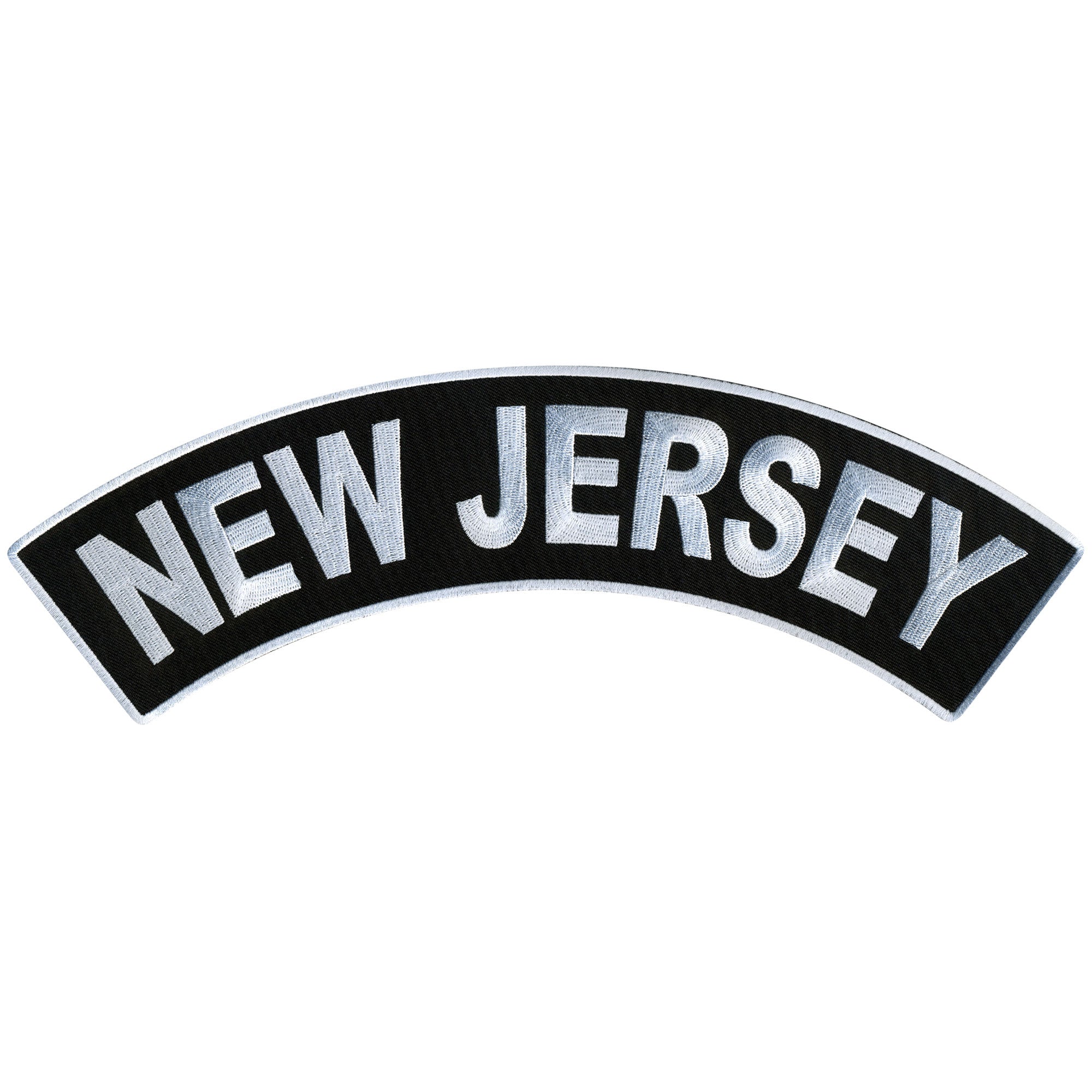 New Jersey  12" X 3" Top Rocker Patch