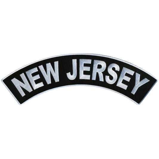 New Jersey  12" X 3" Top Rocker Patch