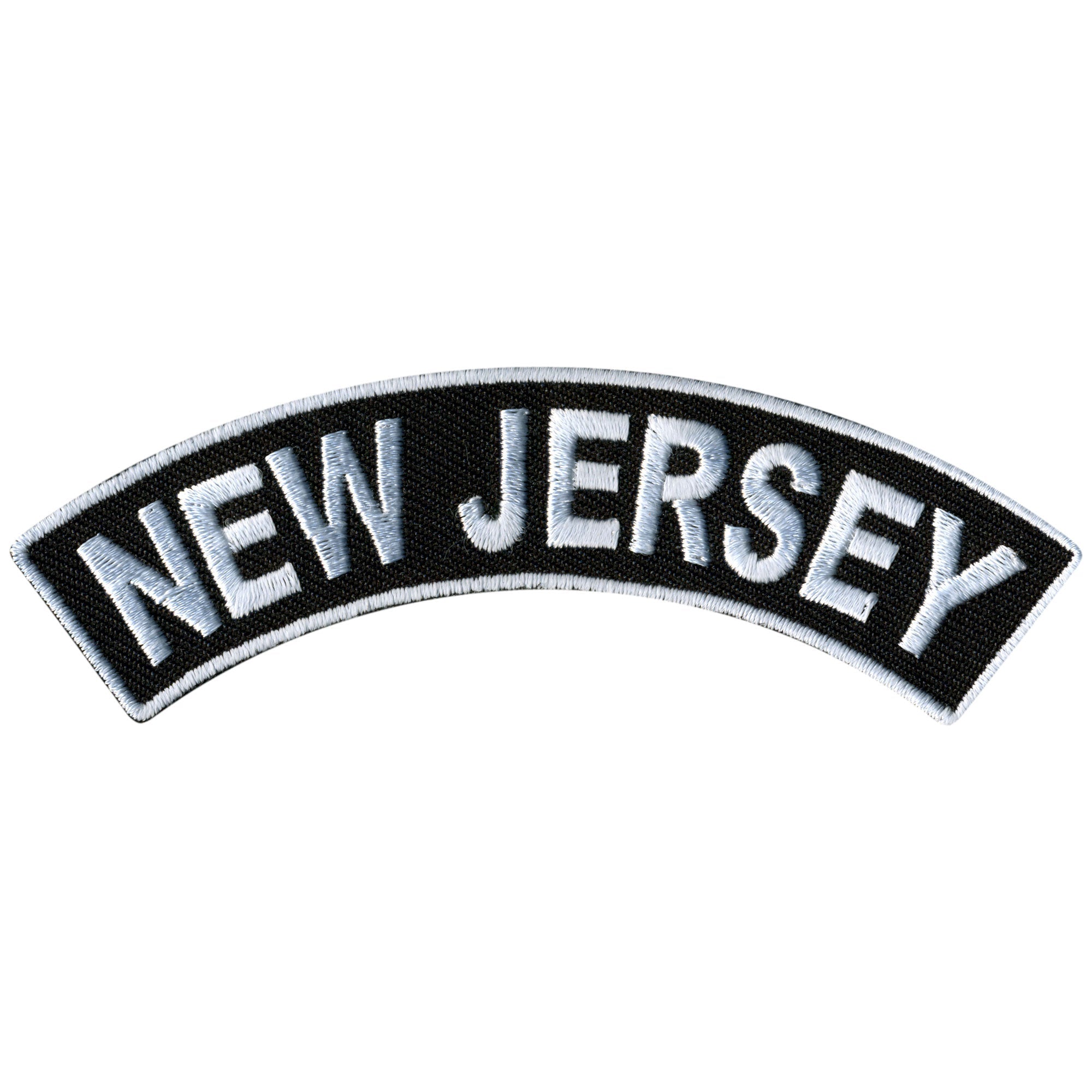 New Jersey 4" X 1" Top Rocker Patch