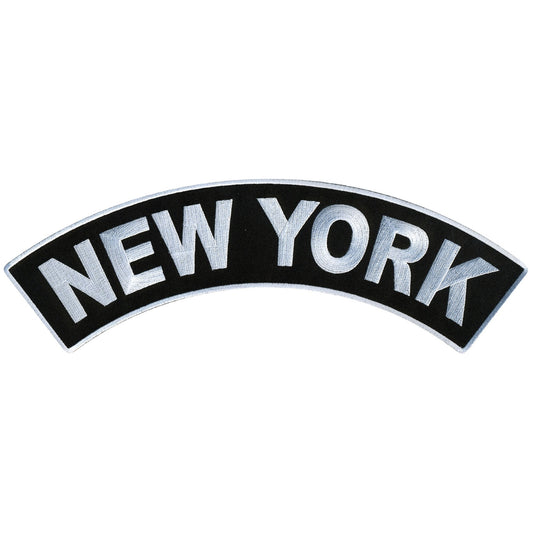 New York  12” X 3” Top Rocker Patch