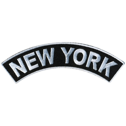 New York  4” X 1” Top Rocker Patch