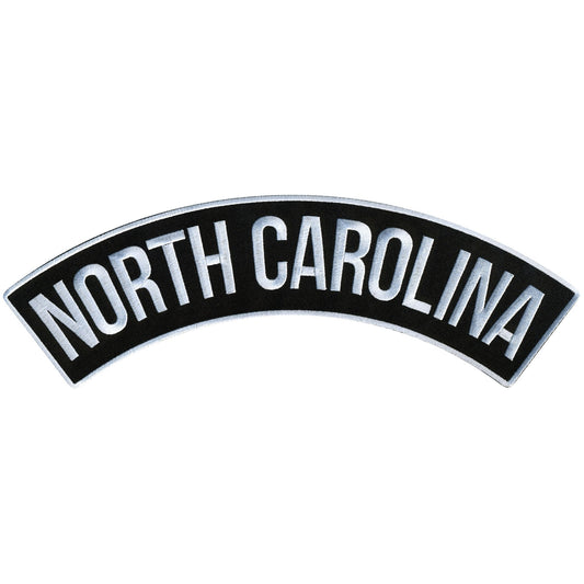 North Carolina 12” X 3” Top Rocker Patch