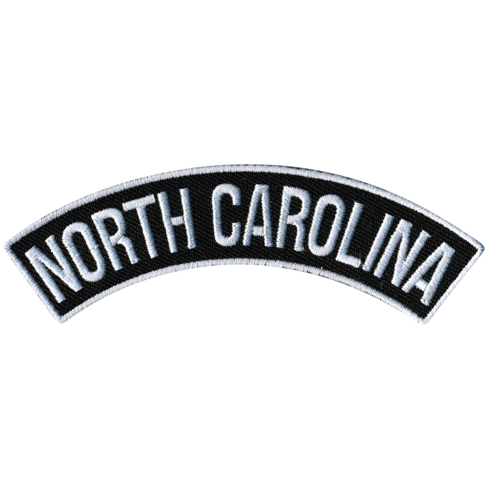 North Carolina 4” X 1” Top Rocker Patch