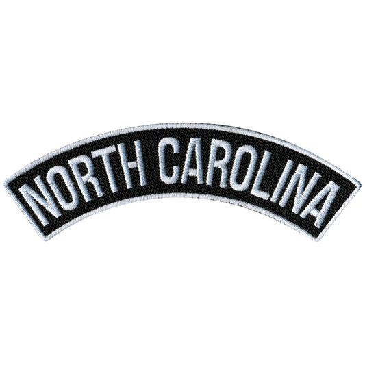 North Carolina 4” X 1” Top Rocker Patch