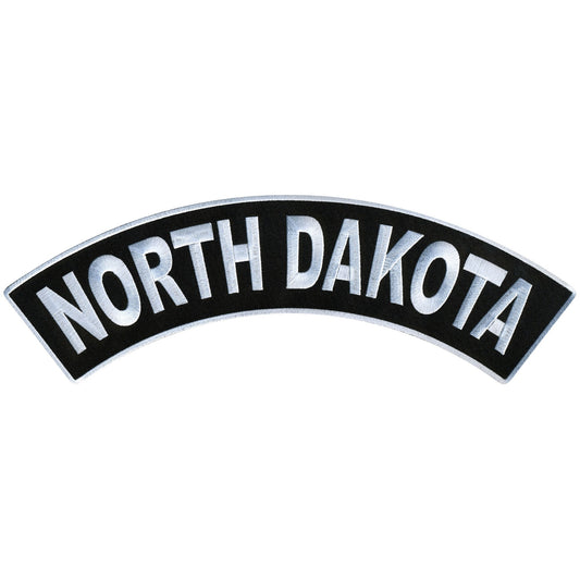 North Dakota 12” X 3” Top Rocker Patch