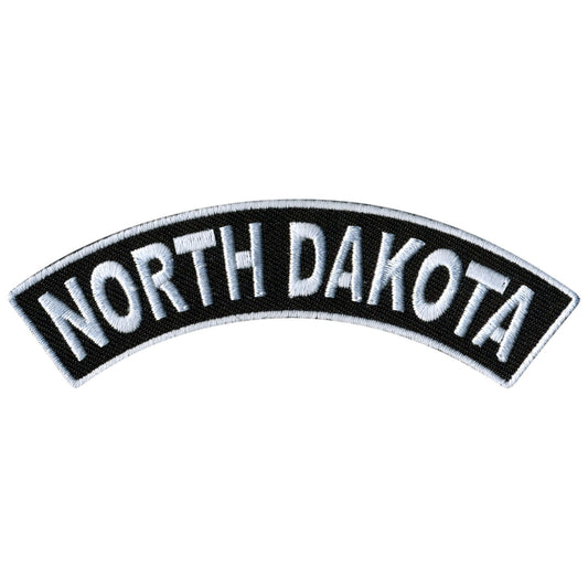 North Dakota 4” X 1” Top Rocker Patch