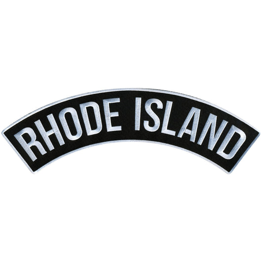 Rhode Island 12” X 3” Top Rocker Patch