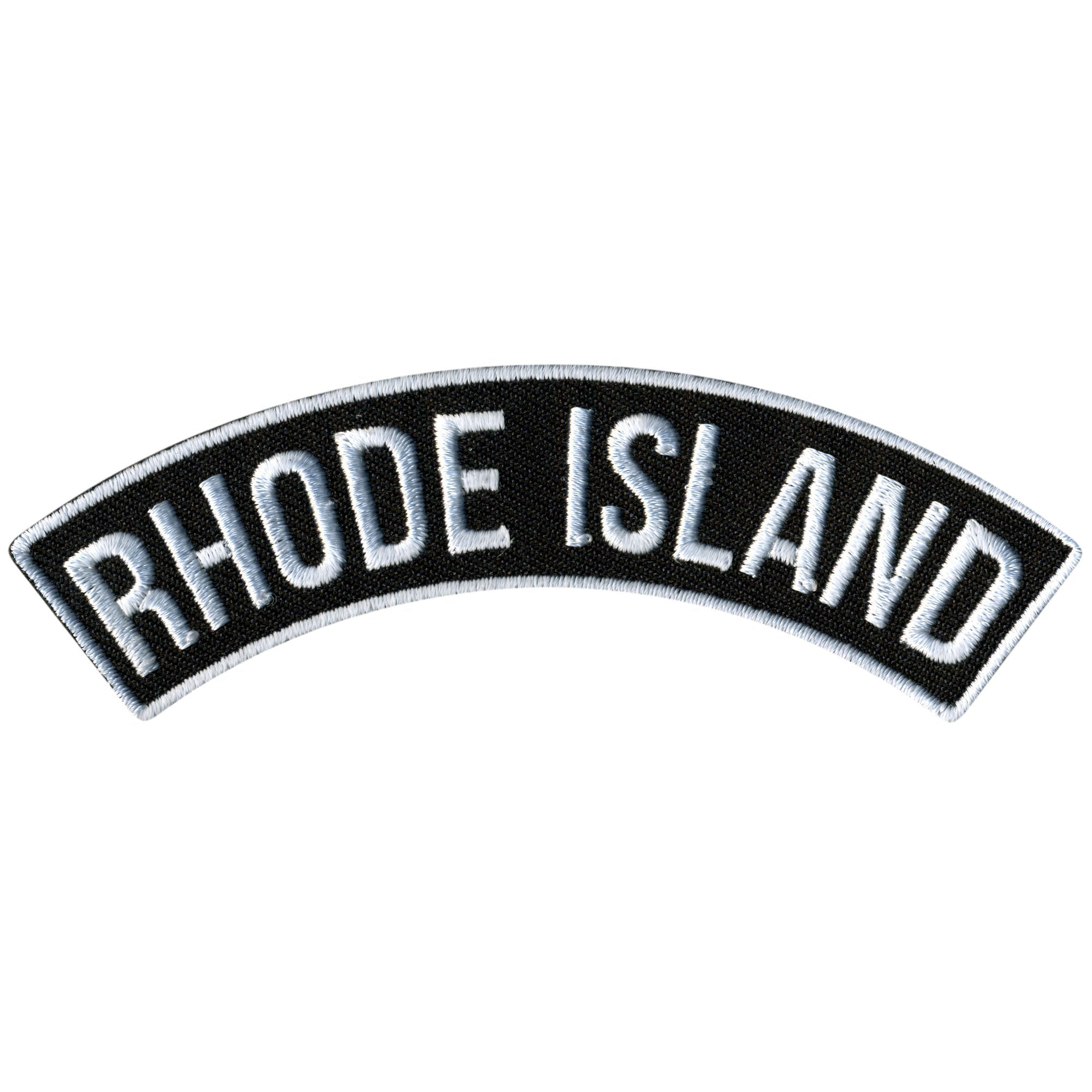 Rhode Island 4” X 1” Top Rocker Patch